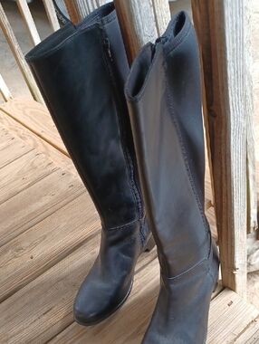 Women's Clarks Collection Knee High Black Boots